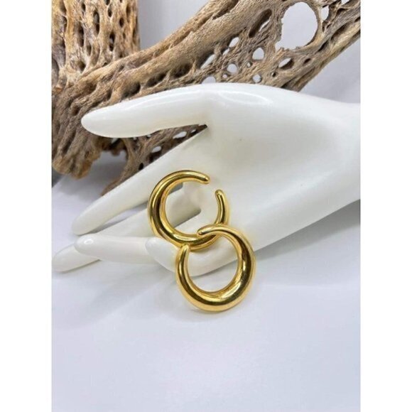 Premier Designs Vintage Swirl Hoop Earrings - Picture 1 of 4